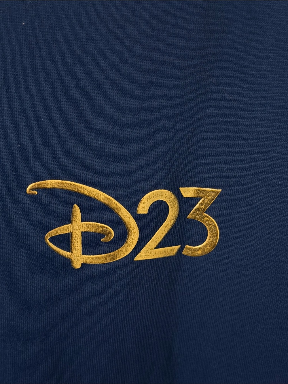 Disney D23 Crewneck Sweatshirt in Royal Blue with Gold Logo - Picture 4 of 4